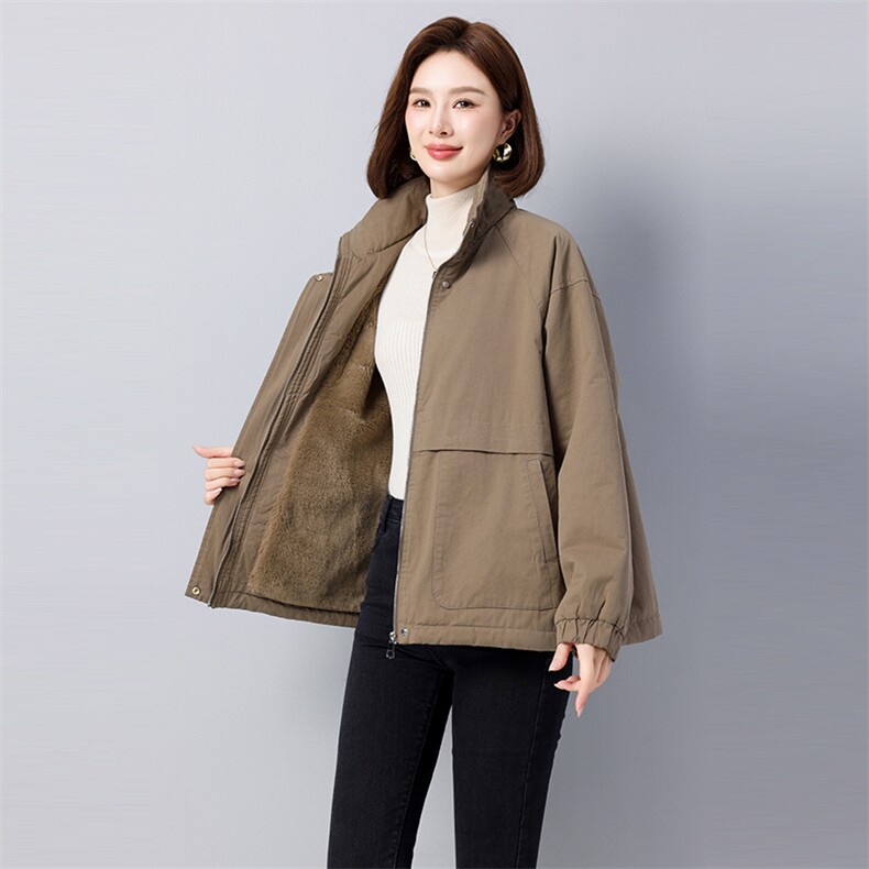 2024年冬季加绒加厚款派克服912款,女装派克服,秋牧寒烟