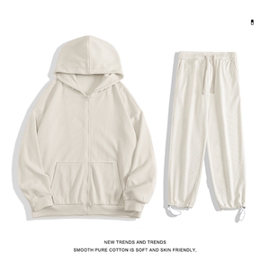 美式重磅连帽开衫外套男春秋款潮牌休闲裤男装套装-TZ820特批117,男装休闲套装,星座718