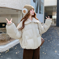 新款主推毛毛领50绒羽绒服2686-P255-K388，女装短外套，2C129