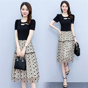 今年流行减龄一整套穿搭时尚裙女半身裙夏季2025新款，女装连衣裙，布芭啦