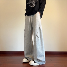 抖音品质斜切拼接双褶皱设计百搭休闲卫裤B315-K25398-特p35控68，男装休闲裤，电商B315