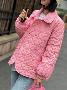 2022新款小香风翻领轻薄90%白鸭绒羽绒服图片