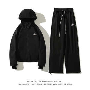 冬款男女防风防水防寒户外中性滑雪服两件套M34+K1076J加绒-P225图片