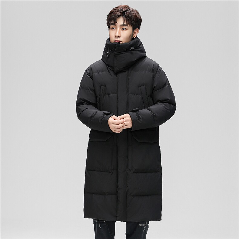主推韩版情侣装长款羽绒服男女青年学生加厚405克羽绒服外套，男装羽绒服，钱塘723