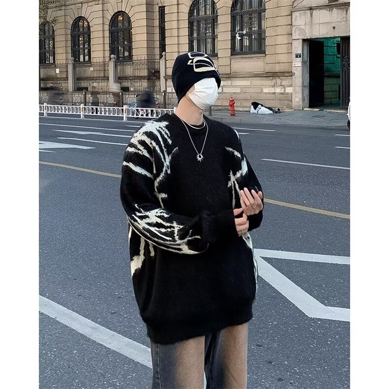 高街针织衫男韩版潮流拼色痞子帅气Y7151-P63,男装针织衫/毛衣,星座1109-3