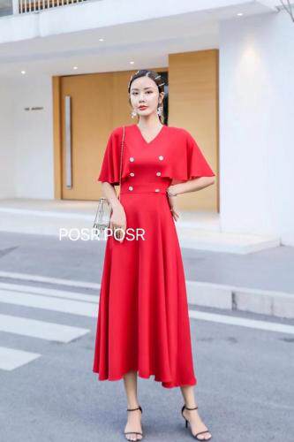 气质连衣裙，女装连衣裙，珀莎