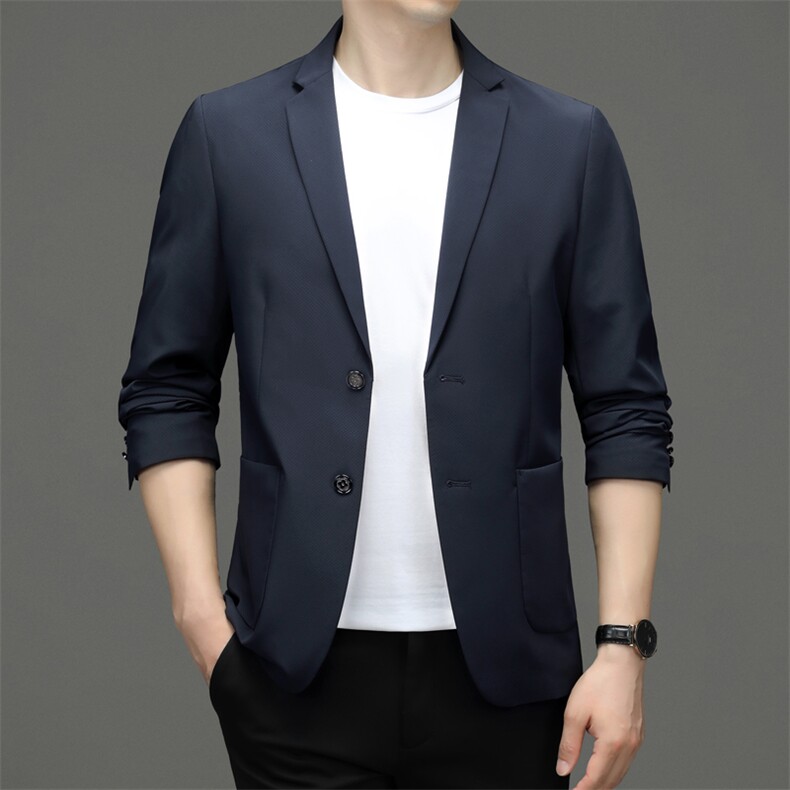 M6018-102钱塘2020-2秋季新款中年男装西服商务休闲纯色外套P185,男装西服,钱塘207-2