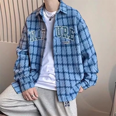 外套男士翻领夹克衫新款春季时尚帅气休闲牛仔褂上衣夹克百搭，男装工装外套，星座1210-1