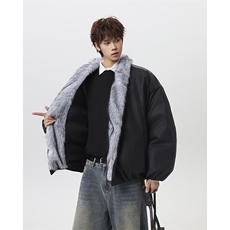 座山雕派克服夹克棉服加厚宽松翻领保暖棉衣外套-M277-特P95，男装夹克，电商B289