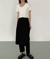 假两件T+设计师款裤子，其它，季尺