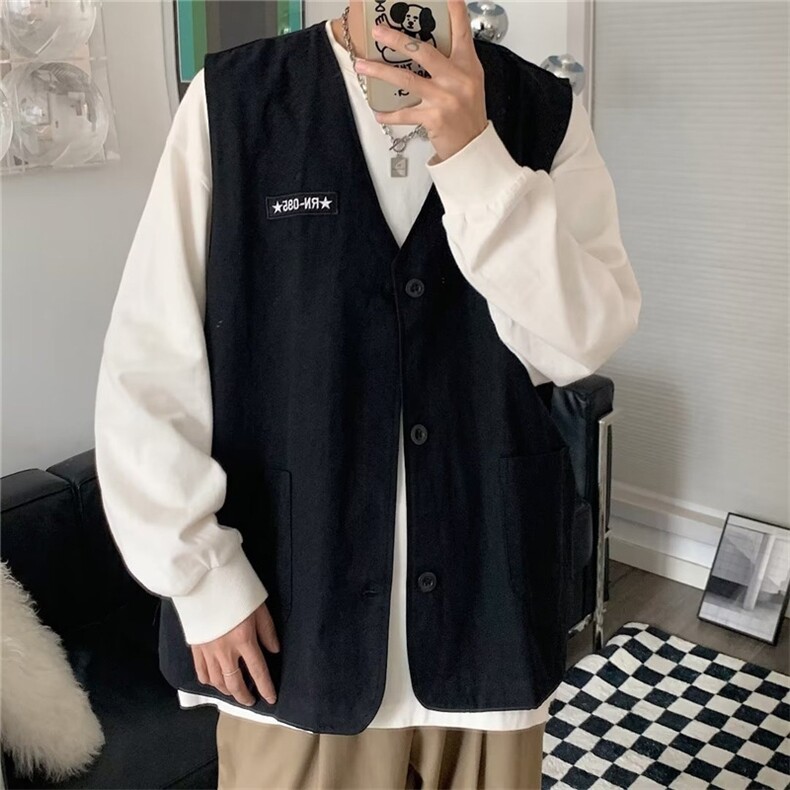 W8114-P282024春季新款机能夹克日系cityboy背心工装马甲男现货,男装背心/马甲,星座512-4