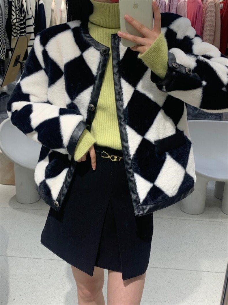 菱格服，女装棉衣/棉服，HE