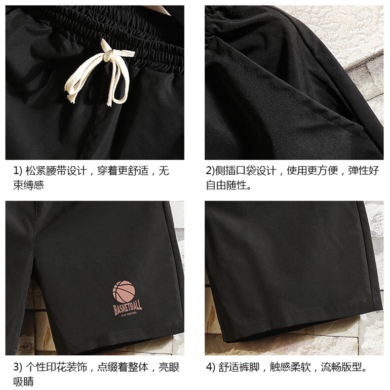 DK39237-P15港风休闲短裤男士大码运动五分裤男中裤男马裤砖墙,男装休闲裤,电商A040A