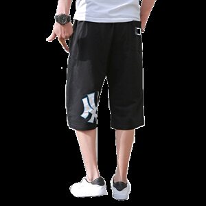 夏季男士短裤宽松运动七分裤胖子加肥加大码潮流7分中裤229款P55图片