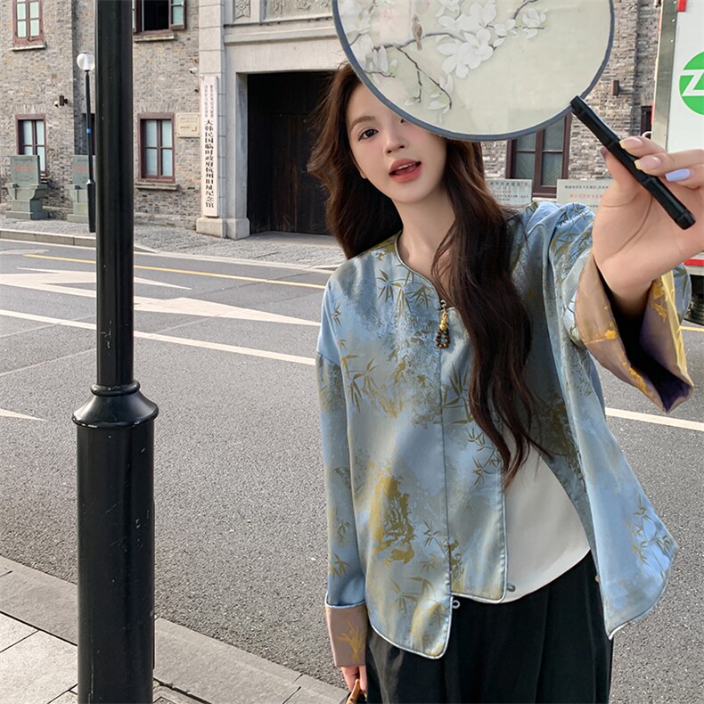 【现货主推】内含买家秀新中式气质风外套2C372-9029-P145控198,女装短外套,2C372