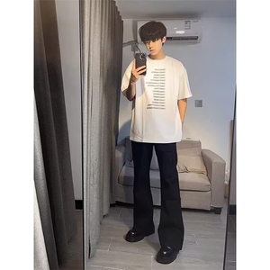 1506-1/XXK0031/P38秋季大码新款西裤高级感休闲裤子垂感西装裤图片