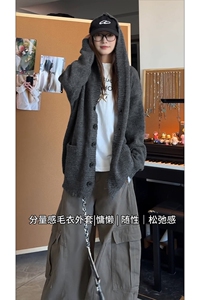 法式韩版复古休闲毛衣街头时髦新潮文艺毛衣HY836TP48控88无差价图片