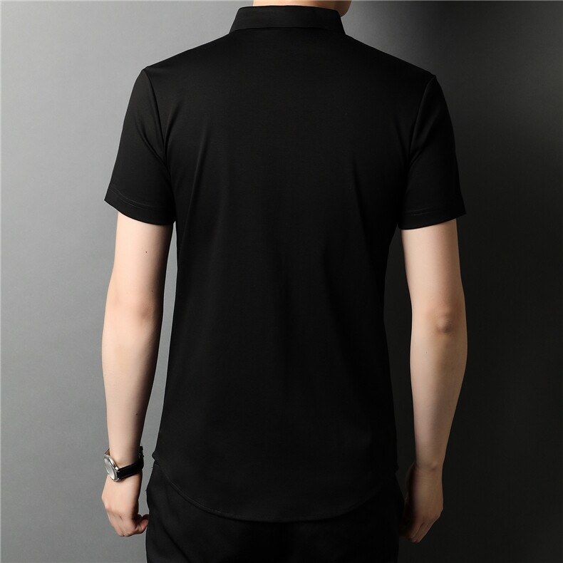 ATf1302钱塘2020-3夏季男士高端全棉短袖精品衬衫P75,男装衬衫,钱塘207-3
