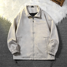 男士秋季新款麂皮绒夹克立领港风外套上衣可二次开发3720/P60，男装夹克，星座1905A（原电商B343）