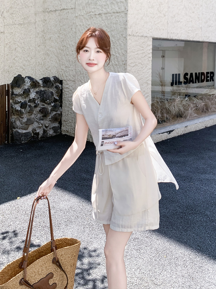 现货主推女夏新款休闲减龄穿搭两件套A2610-139-K218,女装套装/套裙,美静678
