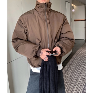 潮牌美式解构立领棒球服棉衣男秋冬中性风保暖棉服A3723特p68图片