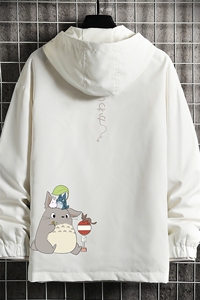JK65152-P45 连帽夹克男大码胖子棒球服上衣外套 网格挂拍图片