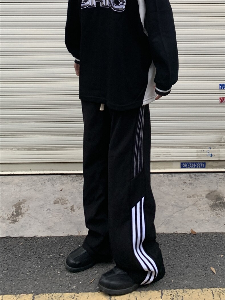 美式街头休闲长裤春秋季透气传奇商行legend百搭宽松男女潮运动裤,女装休闲裤,四季星座505