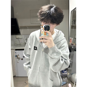 抖音得物高品质 350克秋冬双头双拉链卫衣开衫外套AW7405图片