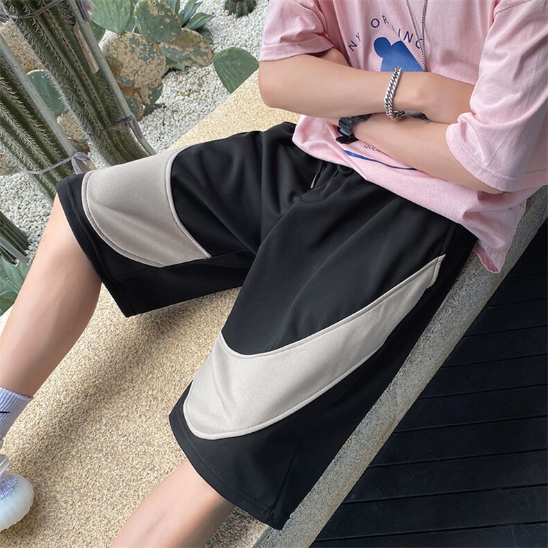 夏季针织短裤潮流宽松垂感卫裤大码五分裤DS-C407-K21817-P30,男装休闲裤,电商C323-1
