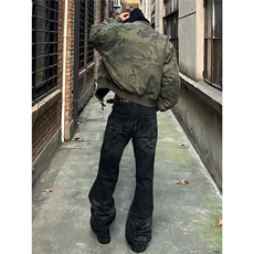 美式迷彩男款夹克连帽假两件棒球服外套MF01-P97，男装夹克，星座208-5