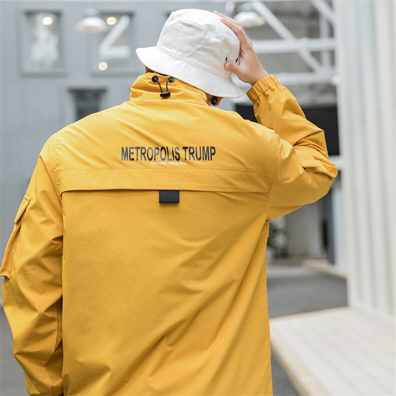 2021春秋季日系工装套头立领夹克休闲大口袋外套A438-W590-P60,男装夹克,电商A438