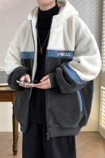 冬上新港风加绒加厚棉衣羊羔绒时尚连帽外套男女986-P110控价158，男装棉衣，电商A441-1