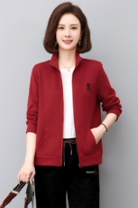 2023年春季新款立领短外套女宽松显瘦韩版休闲百搭棒球服外套女棉，女装短外套，简韵佳