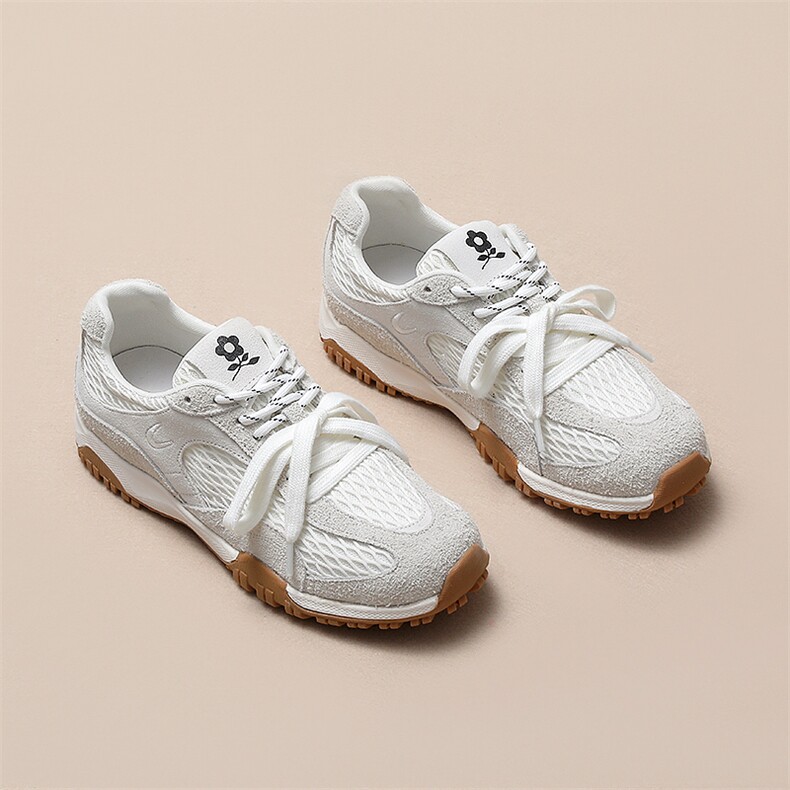 Montagut/梦特娇厚底网面透气休闲运动跑步鞋女2025新款德训鞋，女鞋休闲鞋，上品集物