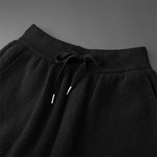 时尚男加厚保暖运动裤舒适百搭休闲长裤高腰显瘦束脚设计冬季，男装休闲裤，台绒羊绒