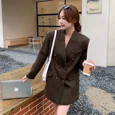时尚复古西装外套女2025春季新款高级感休闲小个子上衣外套女，女装西装，天丽