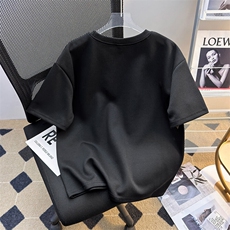 美式夏季港风短袖拉链T恤男潮流宽松圆领体恤衫上衣服T05577-P35，男装T恤，星座308B-1