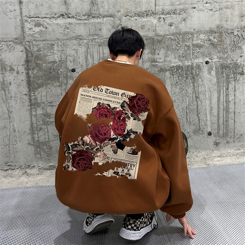 抖音供货、复合重磅360克现货圆领卫衣宽松 D223A-YL2340-特P28图片