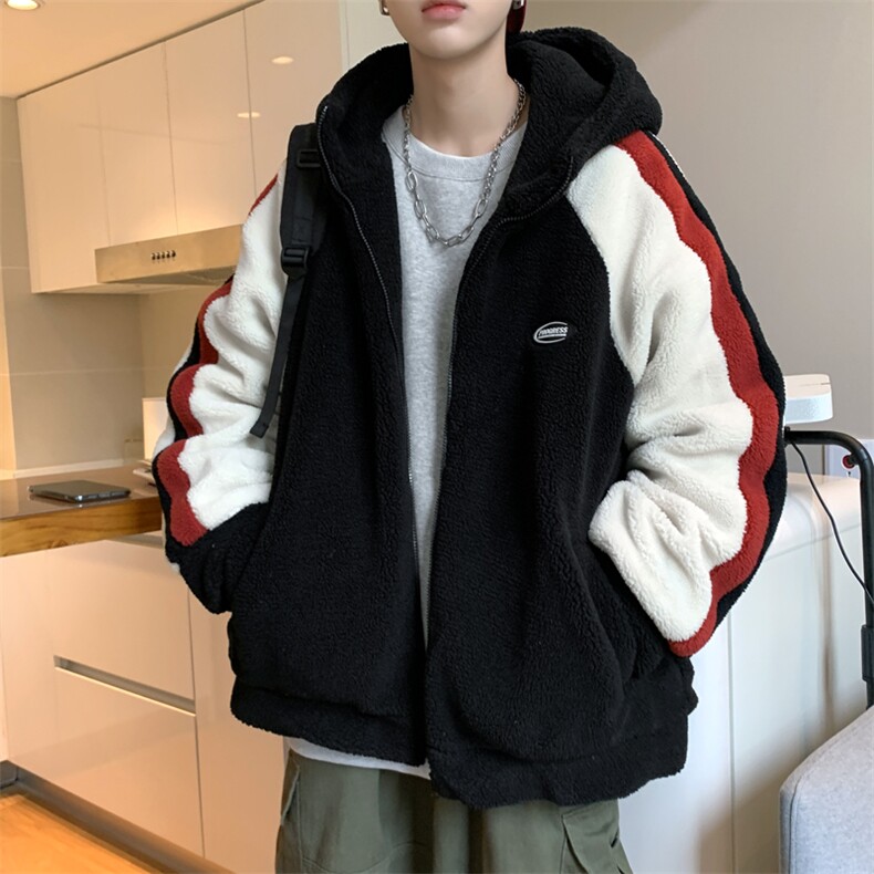 男棉衣男潮流ins复古羊羔毛冬季潮牌羊羔绒外套MY041-P55,男装棉衣,星座308B-1