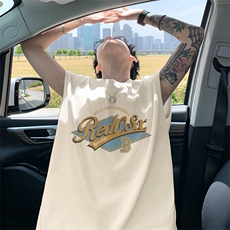 可48小时发货支持抖音得物来样二开240克重磅美式纯棉背心无袖t恤，男装T恤，电商A486-1