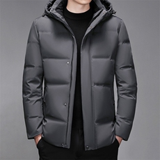 中老年羽绒服男中长款爸爸装冬季白鸭绒加厚父亲爷爷装6808-P140，男装羽绒服，星座1210A