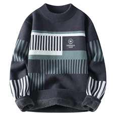 【抖音得物】2025秋季时尚毛衣针织衫男士圆领宽松长袖，男装针织衫/毛衣，电商A113