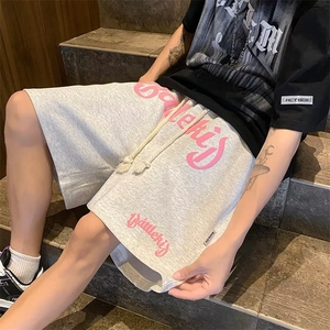 黑色短裤男款运动篮球休闲五分裤高街ins潮流宽松大裤衩沙滩裤夏图片