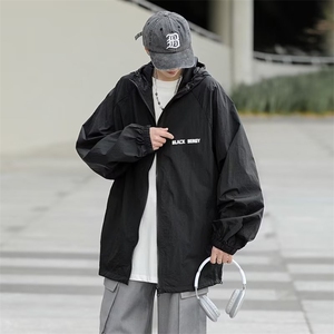 防晒衣男港风休闲宽松薄款夹克夏季帅百搭连帽防晒服外套F004-P38图片