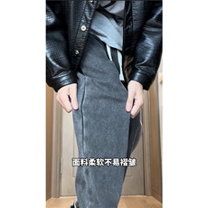 INS美式潮流春秋新款宽松直筒牛仔裤休闲长裤K5224-P45控58，男装牛仔裤，电商B315