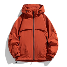 白底二开宽松冲锋衣工装夹克百搭简约外套YHJK-W6602-P70控119，男装夹克，星座717