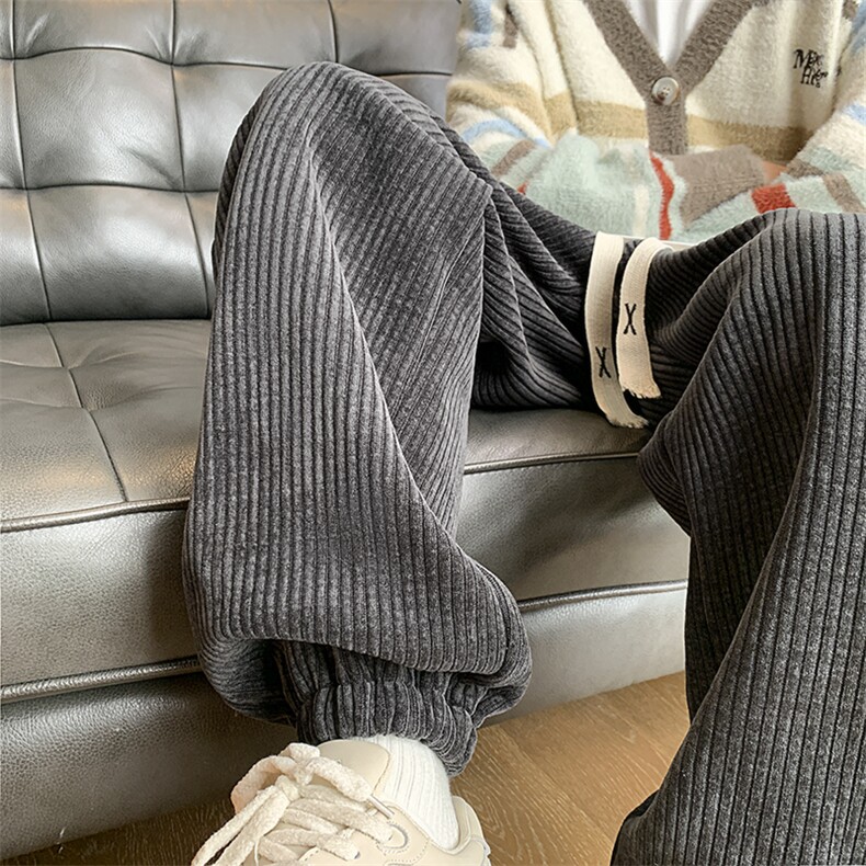 秋冬灯芯绒束脚休闲裤大码M~5XL XZ604-KG65-P45控58图片