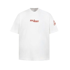 美式复古小火苗刺绣短袖T恤男女潮牌夏季新款宽松情侣上衣，男装T恤，星座1210-1