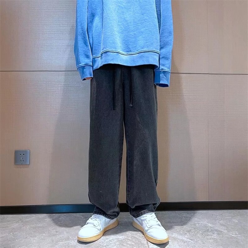 2023春季新款直筒宽松阔腿简约百搭男牛仔裤K513P40,男装牛仔裤,星座1116-2