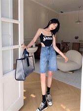 【现货】夏季新款甜酷风5分裤，其它，LOULOUDOU & KU.U.KU